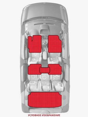 ЭВА коврики «Queen Lux» комплект для Nissan Presage